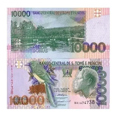 Premium Billets banque Saint Thomas & Prince Pk N° 66 - 10000 Dobras
