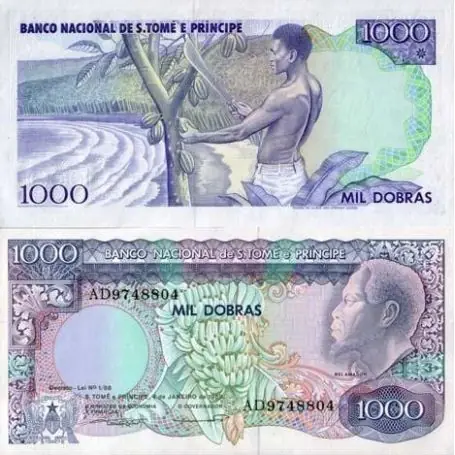 Livraison Gratuite Billets collection Saint Thomas & Prince Pk N° 62 - 1000 Dobras