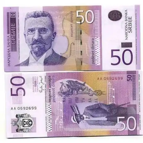 En Vogue Billet de banque Serbie Pk N° 40 - 50 Dinara