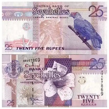 Must-Have Billet de collection Seychelles Pk N° 37 - 25 Ruppes