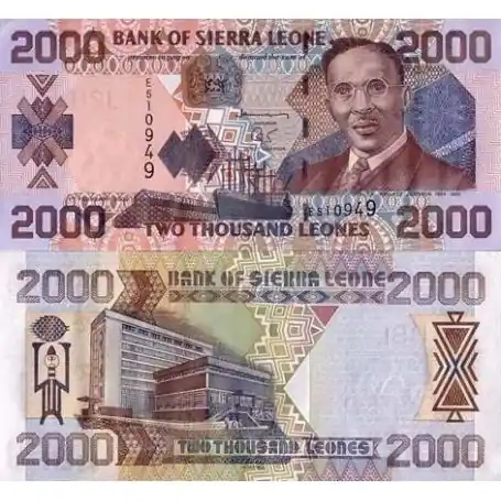 Premium Billets collection Sierra Leone Pk N° 27 - 2000 Leones