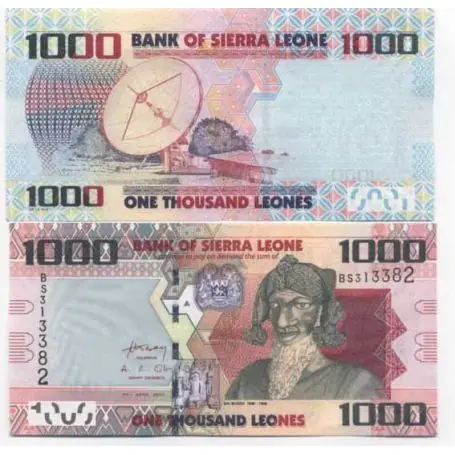 Authentique Billet de collection Sierra Leone Pk N° 30 - 1000 Leones