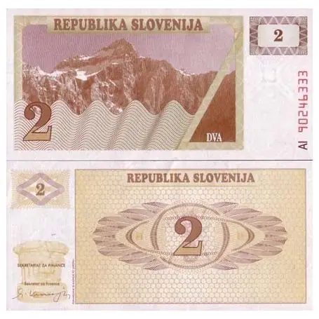 Billet de collection Slovenie Pk N° 2 - 2 Tollarjev Prix Promo