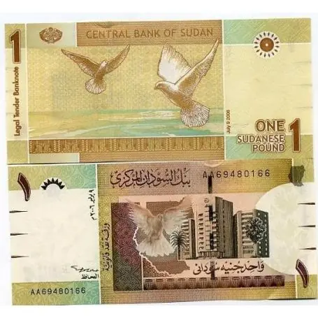 Billets banque Soudan Pk N° 64 - 1 Pound Prix Choc