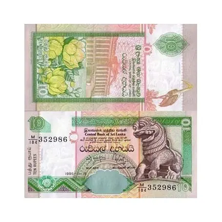 Billets de banque Sri Lanka Pk N° 108 - 10 Rupees Offre Du Jour