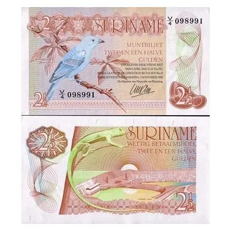 Commander Vite Billet de collection Surinam Pk N° 119 - 2 Gulden