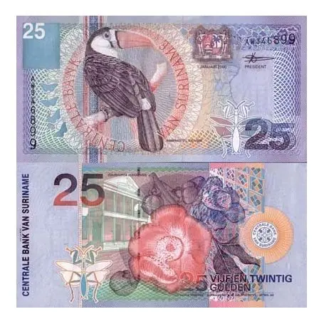 Soldes Billet de banque SURINAM Pk N° 148 - 25 Gulden