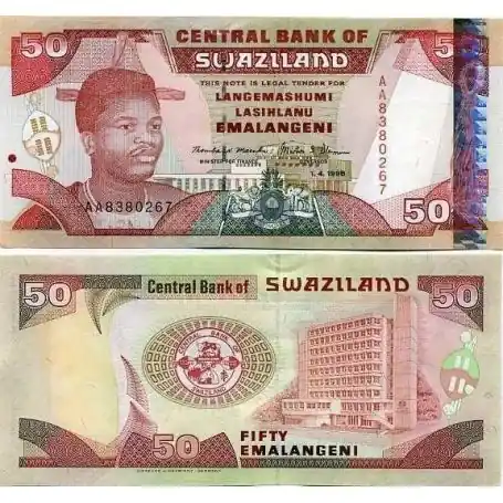 Billets banque Swaziland Pk N° 26 - 50 Lilangeni Vente Flash
