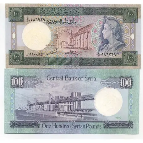 Premium Billets collection Syrie Pk N° 104 - 100 Pounds