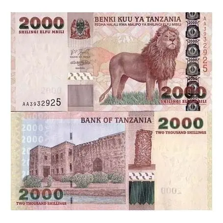 Super Prix Billet de collection Tanzanie Pk N° 37 - 2000 Shilings