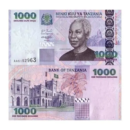 Billets banque Tanzanie Pk N° 36 - 1000 Shilings Affaire À Saisir