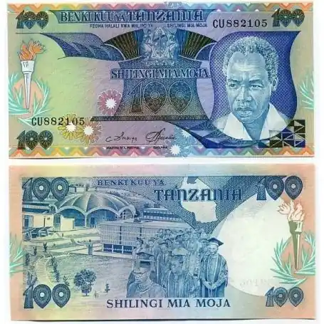 Artisanat Billets banque Tanzanie Pk N° 11 - 100 Shilings