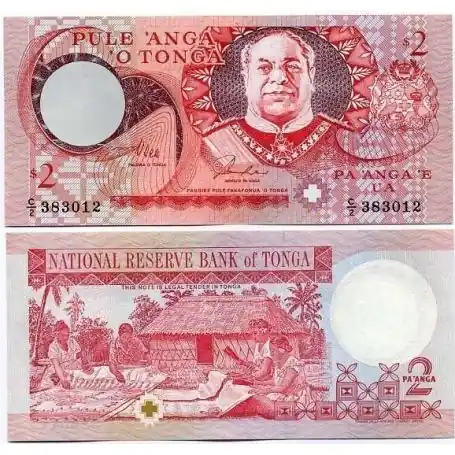 Billet de banque Tonga Pk N° 32 - banque de 2 Pa'anga Achat Immédiat
