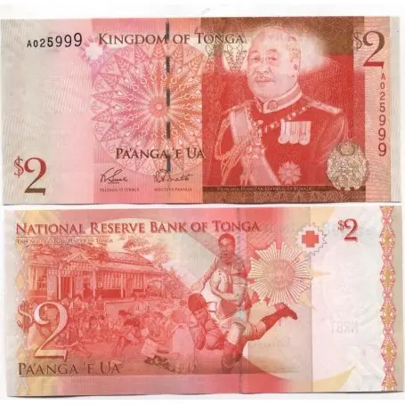 Tendance Billets banque Tonga Pk N° 38 - 2 Pa'anga