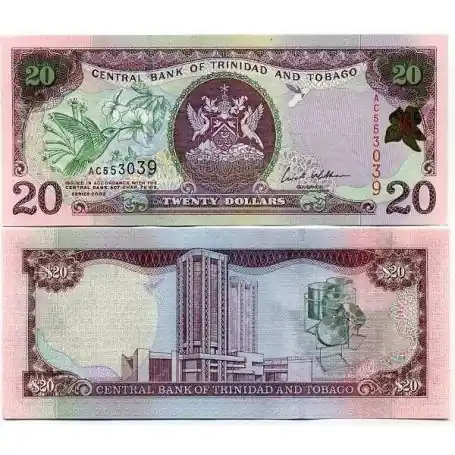 Billet de collection Trinite & Tobago Pk N° 44 - 20 Dollars Achat Immédiat