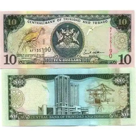 En Vogue Billet de collection Trinite & Tobago Pk N° 43 - 10 Dollars