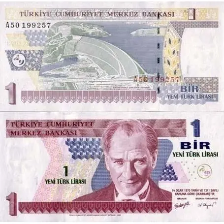 Expédition Rapide Billets banque Turquie Pk N° 216 - 1 Lira
