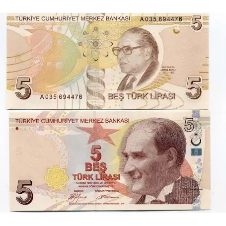 Promotion Billet de banque TURQUIE Pk N° 222 - 5 Lira