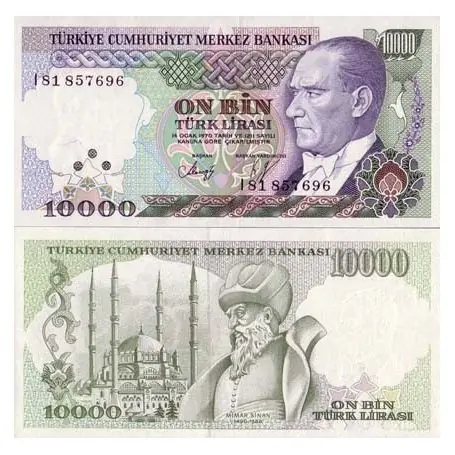 Prix Réduit Billet de collection Turquie Pk N° 200 - 10000 Lira