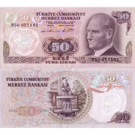 Promotion Billets de banque Turquie Pk N° 188 - 50 Lira