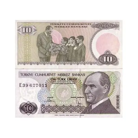 Commander Maintenant Billets banque Turquie Pk N° 192 - 10 Lira
