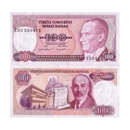 Top Qualité Billet de collection Turquie Pk N° 194 - 100 Lira
