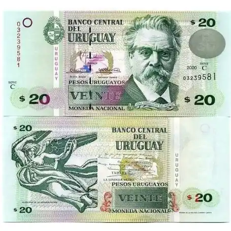 Billets collection Uruguay Pk N° 74 - 20 PESOS Prix Réduit