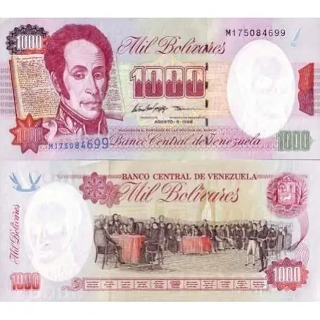 Billets de banque VENEZUELA Pk N° 76 - 1000 Bolivares Jusqu’à Épuisement Des Stocks