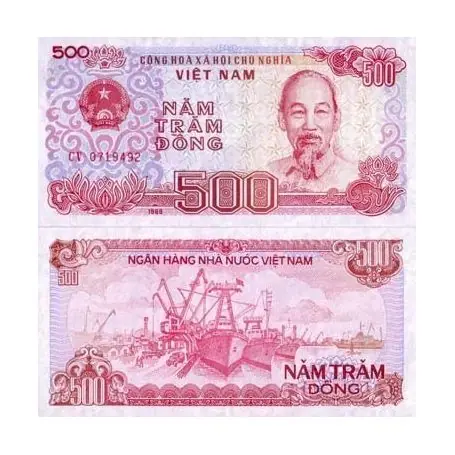 Billet de collection Vietnam Nord Pk N° 101 - 500 Dong Solde