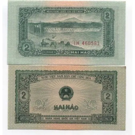 Seulement Aujourd’hui Billet de banque Vietnam Nord Pk N° 69 - 2 Dong