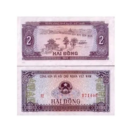 Pas Cher Billet de collection Vietnam Nord Pk N° 85 - 2 Dong