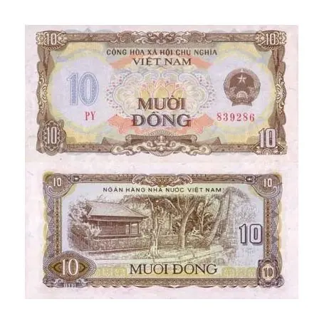 Billets banque Vietnam Nord Pk N° 86 - 10 Dong Artisanat