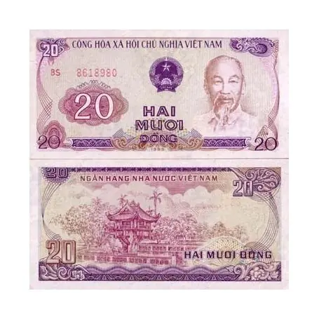 Gros Lot Billet de collection Vietnam Nord Pk N° 94 - 20 Dong