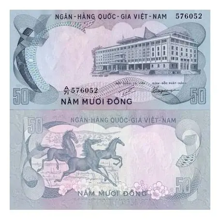 Billet de banque Vietnam Sud Pk N° 30 - 50 Dong Acheter En Ligne