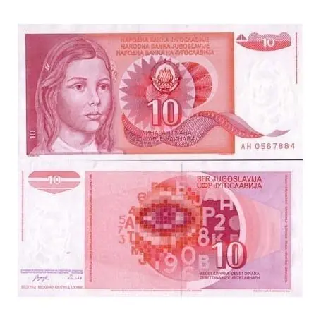 Livraison Express Billet de collection Yougoslavie Pk N° 103 - 10 Dinara