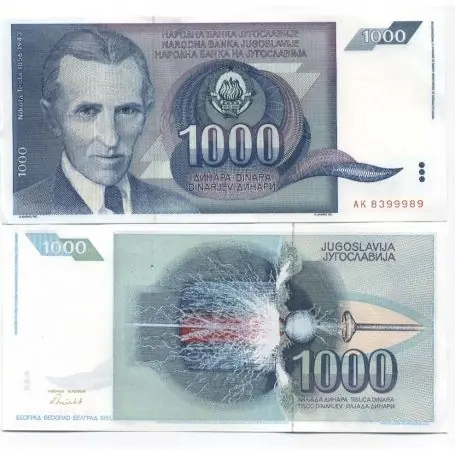 Réduction Billet de collection Yougoslavie Pk N° 110 - 1000 Dinara