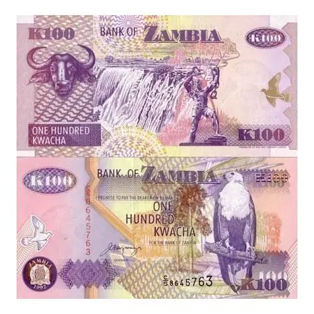 Billet de banque Zambie Pk N° 38 - 100 Kwacha Solde