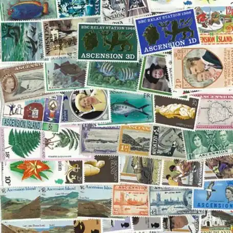 Tendance Collection de timbres Ascension oblitérés