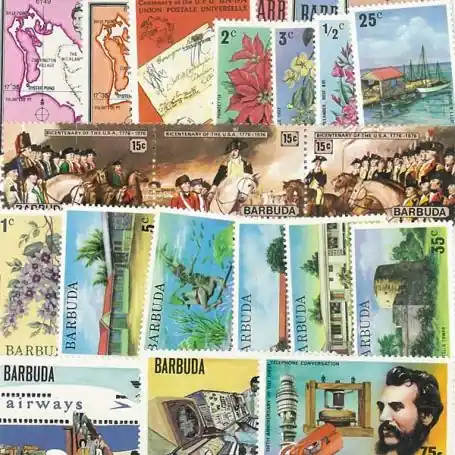 Collection de timbres Barbuda neufs Livraison Gratuite