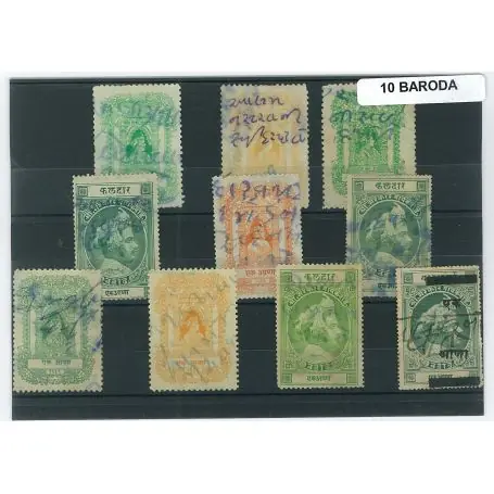 Offre Limitée Collection de timbres Baroda oblitérés