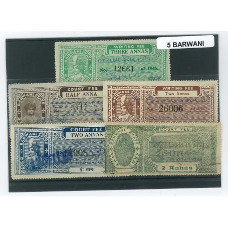 Collection de timbres Barwani oblitérés Offre Du Jour