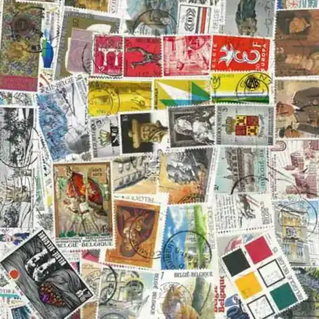 Remise Collection de timbres Belgique oblitérés