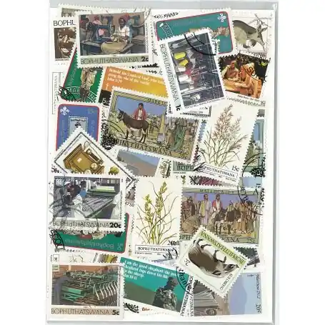 Prix Bas Collection de timbres Bophuthatswana oblitérés