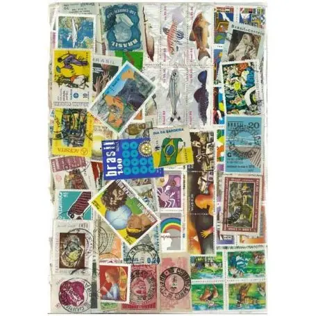 Collection de timbres Bresil oblitérés Gros Lot