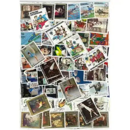 Collection de timbres Centrafrique oblitérés Super Prix