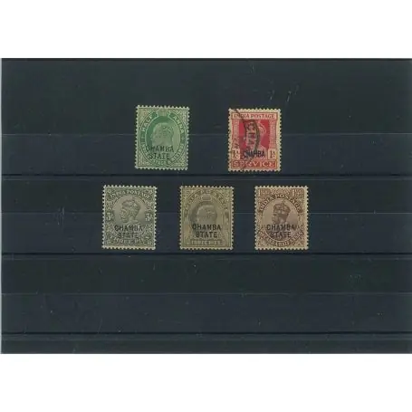 Collection de timbres Chamba oblitérés Jusqu’à Épuisement Des Stocks