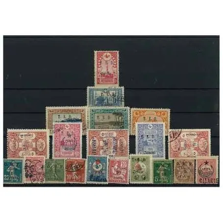 Retour Gratuit Collection de timbres Cilicie oblitérés