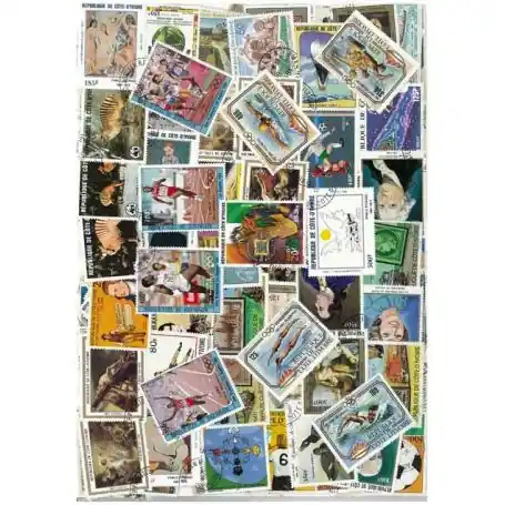 Collection de timbres Cote D Ivoire oblitérés Nouvelle Collection