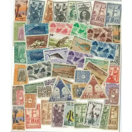 Promotion Collection de timbres Cote Francaise Des Somalis oblitérés
