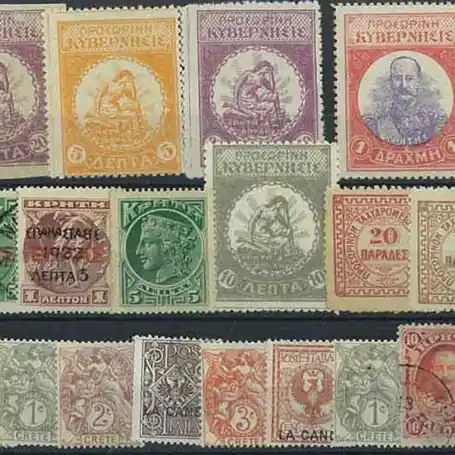 Commande En Gros Collection de timbres Crete oblitérés
